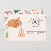 Weihnachtsbaumschmuck RSVP Karte (Vorne/Hinten)