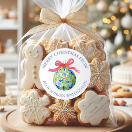 Weihnachtsbaumschmuck Runder Aufkleber