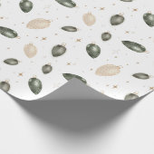 Weihnachtsbaumschmuck Rustikales Weihnachtsgeschen Geschenkpapier (Ecke)