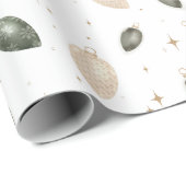 Weihnachtsbaumschmuck Rustikales Weihnachtsgeschen Geschenkpapier (Rolleneckpunkt)