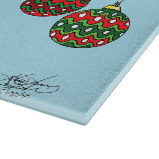 Weihnachtsbaumschmuck Schneidebrett (Ecke)