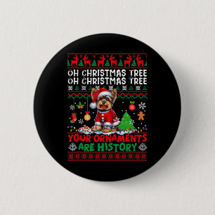 Weihnachtsbaumschmuck sind Geschichte Sweater York Button