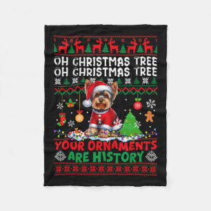 Weihnachtsbaumschmuck sind Geschichte Sweater York Fleecedecke