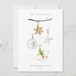 Weihnachtsbaumschmuck Stern Keksklingel Segen Feiertagskarte