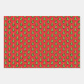 Weihnachtsbaumschmuck - Sterne Muster Geschenkpapier Set (Vorderseite)