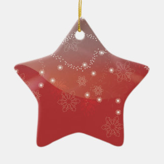Weihnachtsbaumschmuck Sterne rot Weihnachten Keramikornament