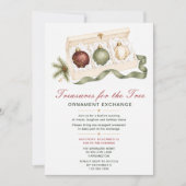 Weihnachtsbaumschmuck-Tauschparty Einladung (Vorderseite)