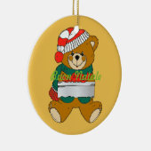 Weihnachtsbaumschmuck Teddybär Keramikornament (Rechts)