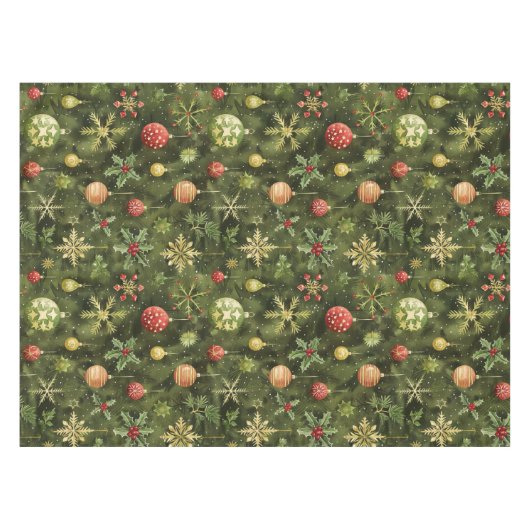 Weihnachtsbaumschmuck Tischdecke (Vorderseite (Horizontal))