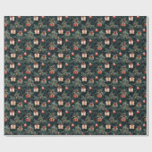 Weihnachtsbaumschmuck und Geschenkmuster Geschenkpapier (Flach)