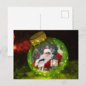 Weihnachtsbaumschmuck-Vorlage Postkarte (Vorne/Hinten)
