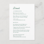 Weihnachtsbaumschmuck Winter Green Begleitkarte (Vorderseite)