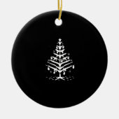 Weihnachtsbaumschmuck Xmas Pajama Geschenke Gun Keramik Ornament (Vorne)