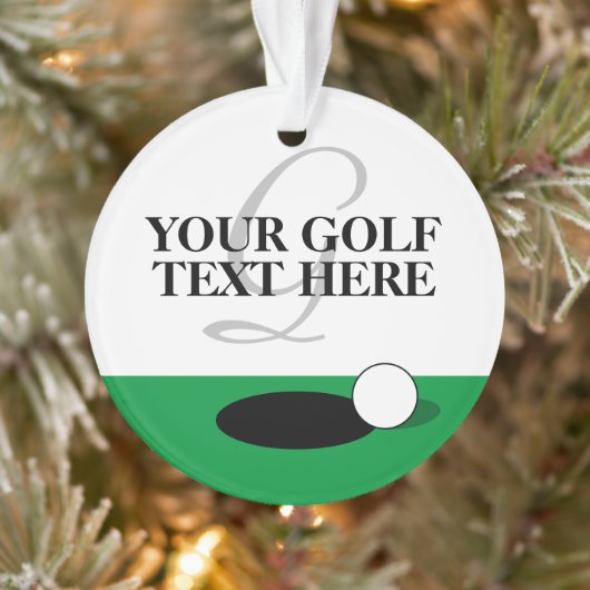 Weihnachtsbaumschmuck zum Foto für Golfspieler Ornament (Baum)