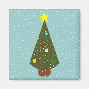 Weihnachtsbaumschnee Magnet