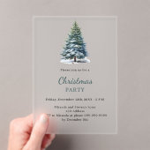 Weihnachtsbaumschnee von Hand gezeichnet Acryleinladungen (Insitu (Handheld))