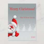 Weihnachtsbaumschnee Weihnachtsmann Postkarte (Vorderseite)