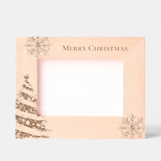 Weihnachtsbaumschneeflocken Geätzte Rahmen (Vorderseite)