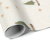 Weihnachtsbaumschneeglobes Moderne Geschenkpapier (Rolleneckpunkt)