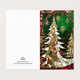 Weihnachtsbaumschneemosaik