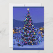 Weihnachtsbaumschneezeit Einladung (Rückseite)