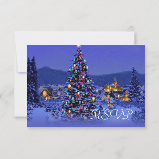Weihnachtsbaumschneezeit RSVP (Rückseite)