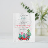 Weihnachtsbaumskart, die wir bewegten Urlaub Postkarte (Stehend Vorderseite)