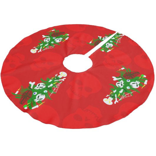 Weihnachtsbaumskorb Polyester Weihnachtsbaumdecke (Schrägansicht)