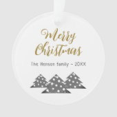 Weihnachtsbaumskript Minimalistische Festfamilie Ornament (Vorderseite)