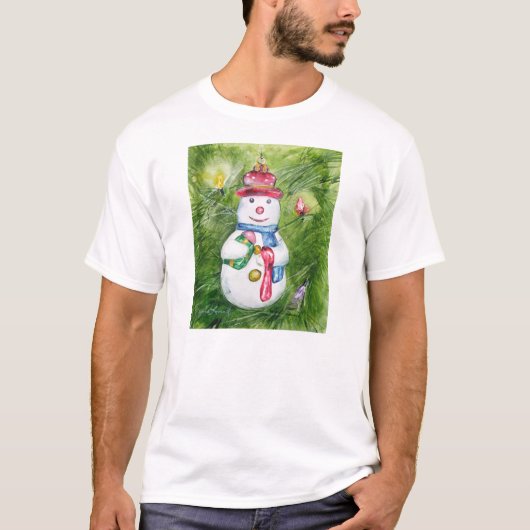 Weihnachtsbaumsnowman-Shirt T-Shirt (Vorderseite)