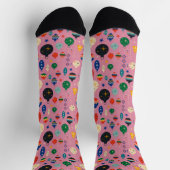 Weihnachtsbaumsocken pink socken (Oben)