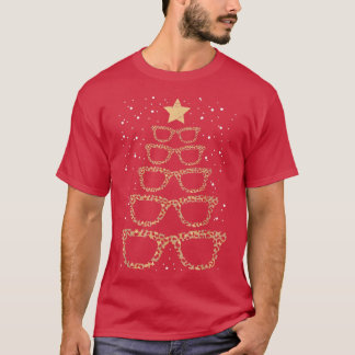 Weihnachtsbaumsonnenbrille Brillen für Optometri T-Shirt