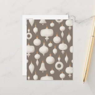 Weihnachtsbaumspielzeug mit Ornament Postkarte