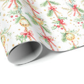 Weihnachtsbaumsteine Geschenkpapier (Rolleneckpunkt)