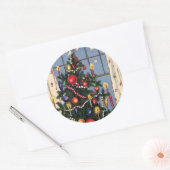 Weihnachtsbaumsticker Runder Aufkleber (Umschlag)