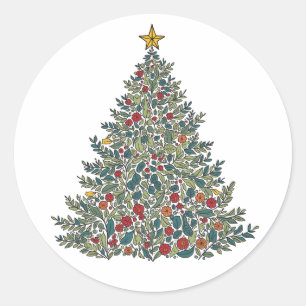 Weihnachtsbaumsticker Runder Aufkleber