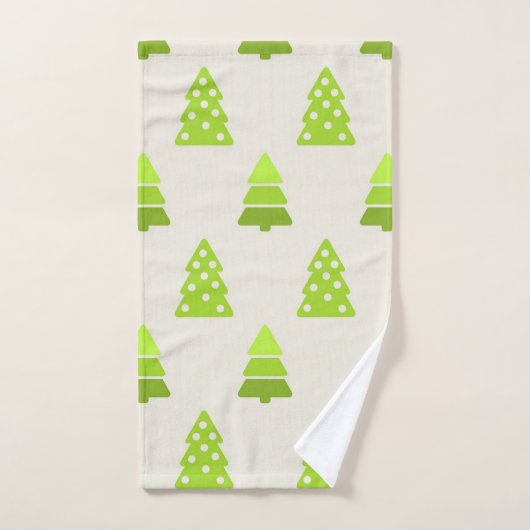 Weihnachtsbaumstruktur Badhandtuch Set (Handtuch)