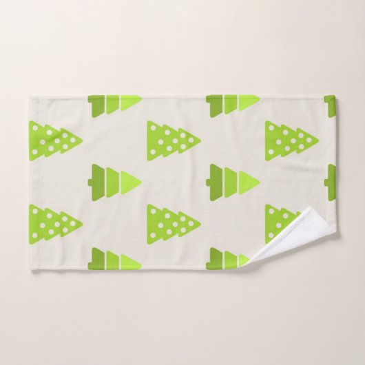 Weihnachtsbaumstruktur Badhandtuch Set (Handtuch)