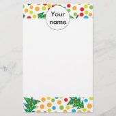 Weihnachtsbaumstruktur Briefpapier (Vorderseite)