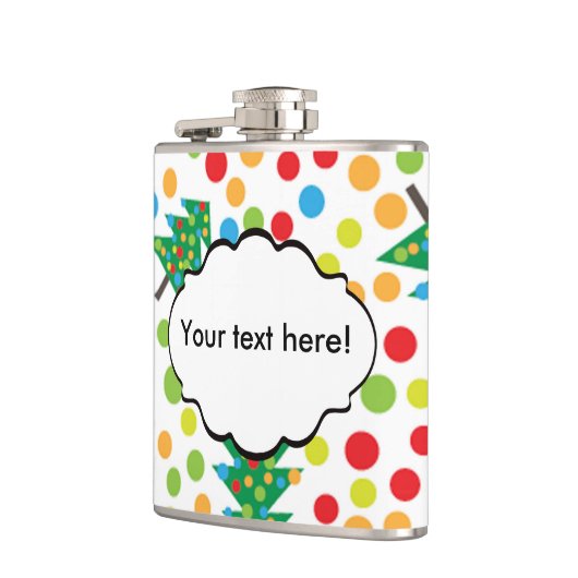 Weihnachtsbaumstruktur Flachmann (Links)