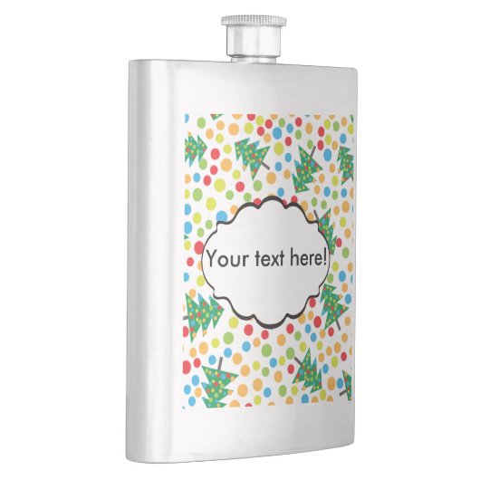 Weihnachtsbaumstruktur Flachmann (Rechts)