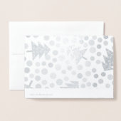 Weihnachtsbaumstruktur Folienkarte (Rückseite mit Umschlag)