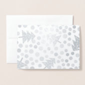 Weihnachtsbaumstruktur Folienkarte (Vorderseite mit Umschlag)