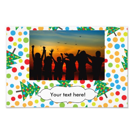 Weihnachtsbaumstruktur Fotodruck (Vorne)