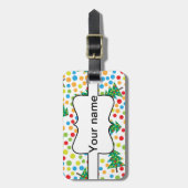 Weihnachtsbaumstruktur Gepäckanhänger (Vorderseite vertikal)