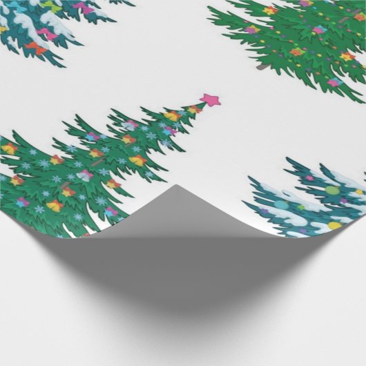 Weihnachtsbaumstruktur Geschenkpapier (Ecke)