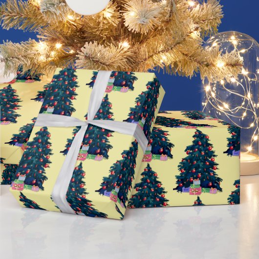 Weihnachtsbaumstruktur Geschenkpapier (Feiertage)