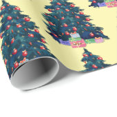 Weihnachtsbaumstruktur Geschenkpapier (Rolleneckpunkt)