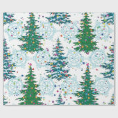 Weihnachtsbaumstruktur Geschenkpapier (Flach)