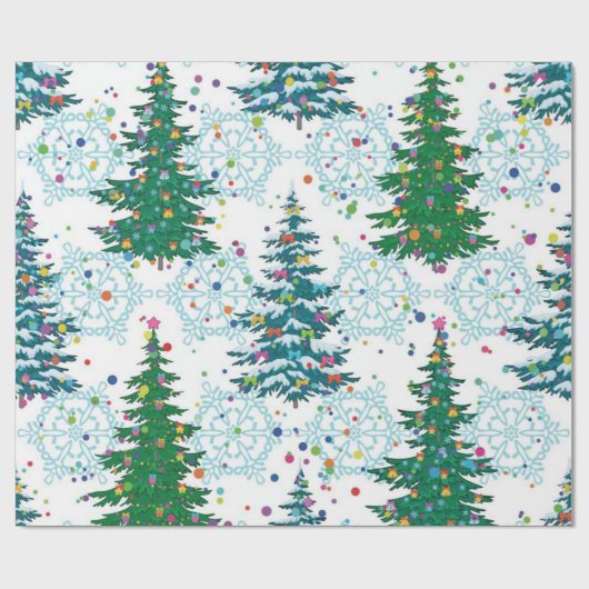 Weihnachtsbaumstruktur Geschenkpapier (Flach)